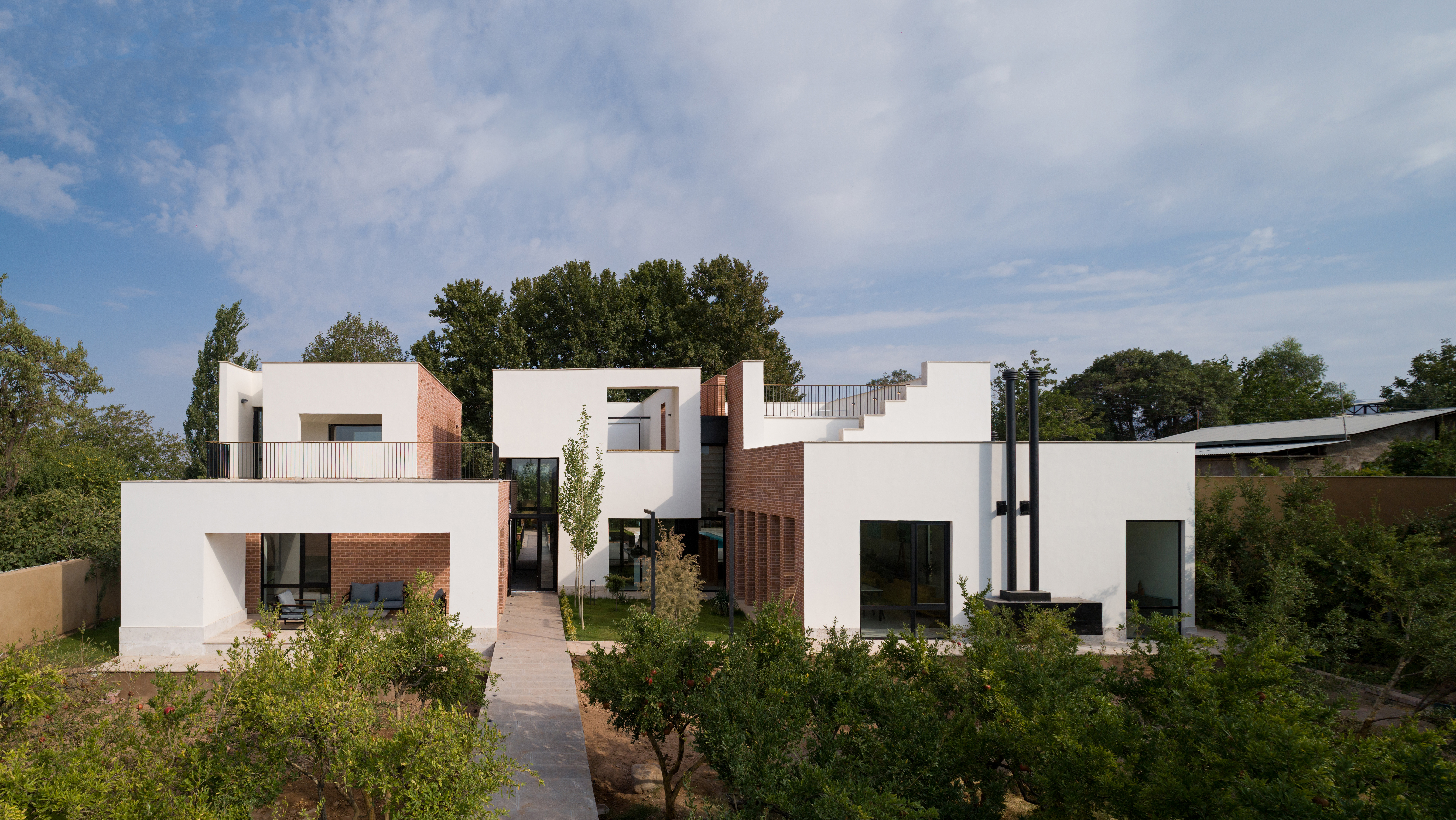 sustainable residential, Orthographic Projection, eco-friendly, connected living
